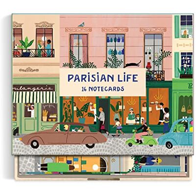 Galison Parisian Life Greeting Assortment Notecard Set - Publicité Galison Parisian Life Greeting Assortment Notecard Set - Publicité