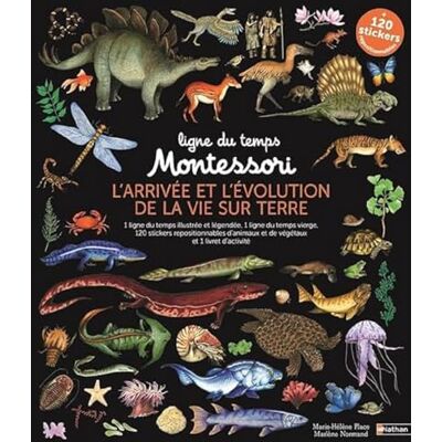 Place, Marie-Hélène Ligne du temps Montessori L'arrivée et l'évolution de la vie sur Terre 2 grandes frises Montessori de 2,5 mètres + stickers repositionnables - Publicité Place, Marie-Hélène Ligne du temps Montessori L'arrivée et l'évolution de la vie sur Terre 2 grandes frises Montessori de 2,5 mètres + stickers repositionnables - Publicité