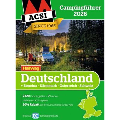ACSI Campingführer Deutschland 2026: Inkl. Benelux-Dänemark-Österreich-Schweiz und ACSI CampingCard Ermässigungskarte - Publicité ACSI Campingführer Deutschland 2026: Inkl. Benelux-Dänemark-Österreich-Schweiz und ACSI CampingCard Ermässigungskarte - Publicité