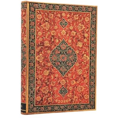 Paperblanks 2026 Layla (Persian Poetry) Midi 12-month Day-at-a-Time Hardcover Flexi Dayplanner 2026 (Elastic Band Closure) - Publicité Paperblanks 2026 Layla (Persian Poetry) Midi 12-month Day-at-a-Time Hardcover Flexi Dayplanner 2026 (Elastic Band Closure) - Publicité