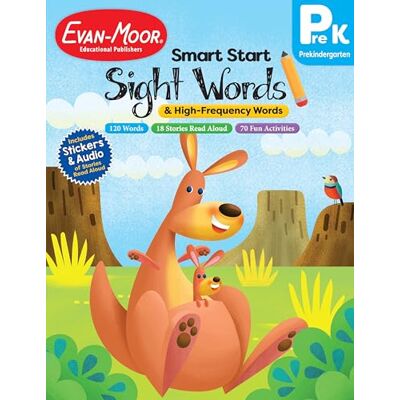 Evan-Moor Educational Publishers Smart Start: Sight Words & High-Frequency Words, Prek Workbook - Publicité Evan-Moor Educational Publishers Smart Start: Sight Words & High-Frequency Words, Prek Workbook - Publicité