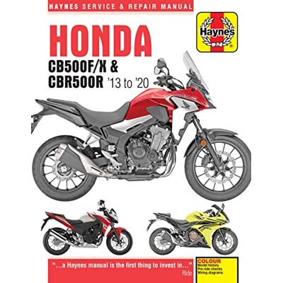 Haynes Honda Cb500f/X & Cbr500r '13 to ' 20 - Publicité Haynes Honda Cb500f/X & Cbr500r '13 to ' 20 - Publicité