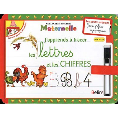 Belin Ardoises Boscher Les lettres et les chiffres - Publicité Belin Ardoises Boscher Les lettres et les chiffres - Publicité