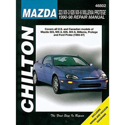 Haynes Chilton's Mazda 323/Mx-3/626/Mx-6/Millenia/Protege 1990-98 Repair Manual - Publicité Haynes Chilton's Mazda 323/Mx-3/626/Mx-6/Millenia/Protege 1990-98 Repair Manual - Publicité
