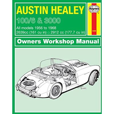 Haynes Austin Healey 100/6 & 3000 (56 68) Repair Manual - Publicité Haynes Austin Healey 100/6 & 3000 (56 68) Repair Manual - Publicité