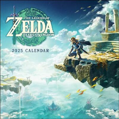 Nintendo Legend of Zelda: Tears of the Kingdom 2025 Wall Calendar - Publicité Nintendo Legend of Zelda: Tears of the Kingdom 2025 Wall Calendar - Publicité