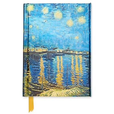 Van Gogh Starry Night over the Rhone Foiled Pocket Journal - Publicité Van Gogh Starry Night over the Rhone Foiled Pocket Journal - Publicité