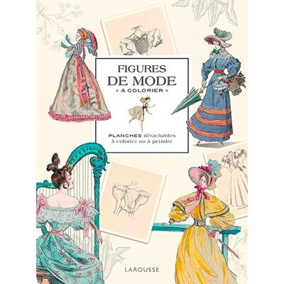 Figures de mode à colorier - Publicité Figures de mode à colorier - Publicité