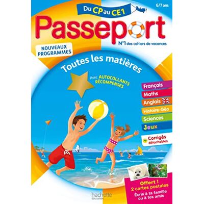 Bourgouint, Philippe Passeport Du CP au CE1 (6-7 ans) Cahier de vacances 2022 - Publicité Bourgouint, Philippe Passeport Du CP au CE1 (6-7 ans) Cahier de vacances 2022 - Publicité