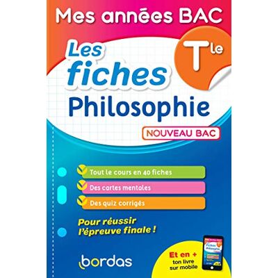 Collectif Mes années Bac Les fiches Philosophie Terminale - Publicité Collectif Mes années Bac Les fiches Philosophie Terminale - Publicité