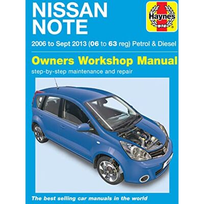Haynes Nissan Note petrol & diesel ('06-Sept '13) 06 to 63 - Publicité Haynes Nissan Note petrol & diesel ('06-Sept '13) 06 to 63 - Publicité