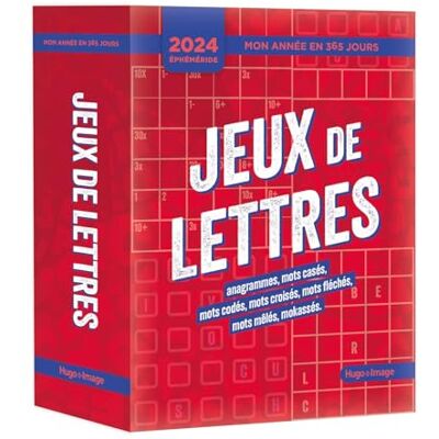 Collectif Mon année 365 jeux de lettres 2024 - Publicité Collectif Mon année 365 jeux de lettres 2024 - Publicité