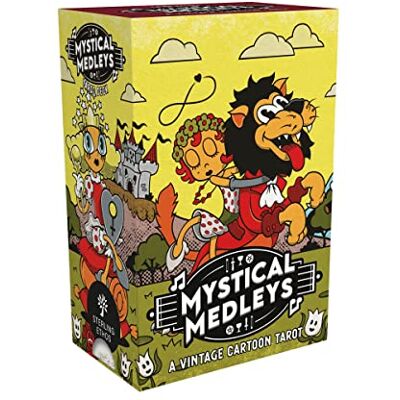 Hall, Gary Mystical Medleys Vintage Cartoon Tarot Deck: A 78-Card Tarot Deck with Guidebook - Publicité Hall, Gary Mystical Medleys Vintage Cartoon Tarot Deck: A 78-Card Tarot Deck with Guidebook - Publicité