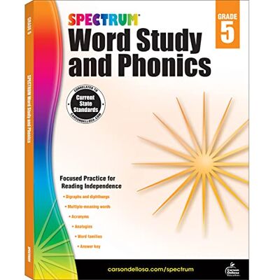 Spectrum Word Study and Phonics, Grade 5 - Publicité Spectrum Word Study and Phonics, Grade 5 - Publicité