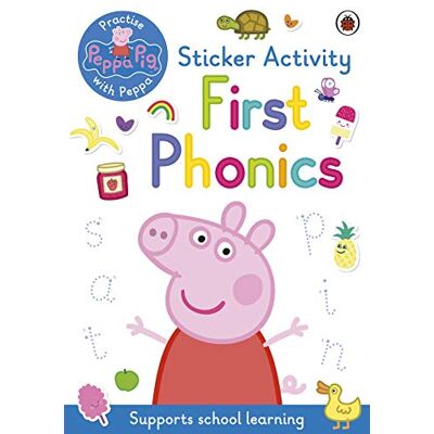 Peppa Pig: Practise with Peppa: First Phonics: Sticker Activity Book - Publicité Peppa Pig: Practise with Peppa: First Phonics: Sticker Activity Book - Publicité