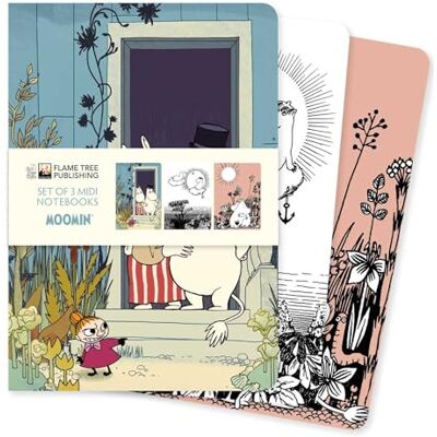 Moomin Set of 3 Midi Notebooks - Publicité Moomin Set of 3 Midi Notebooks - Publicité