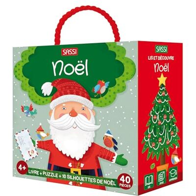 Gaule, Matteo Q-box. Noël: Livre + puzzle + 10 silhouettes de Noël 40 pièces - Publicité Gaule, Matteo Q-box. Noël: Livre + puzzle + 10 silhouettes de Noël 40 pièces - Publicité