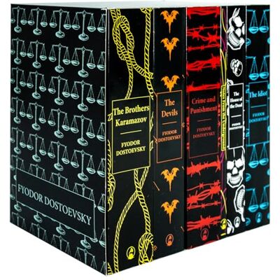 Dostoevsky, Fyodor Complete Collection of Fyodor Dostoevsky 6 Books Set(Crime and Punishment, Notes From the Underground,The Brothers Karamazov,The Devils,The House of the Dead,The Idiot) - Publicité Dostoevsky, Fyodor Complete Collection of Fyodor Dostoevsky 6 Books Set(Crime and Punishment, Notes From the Underground,The Brothers Karamazov,The Devils,The House of the Dead,The Idiot) - Publicité