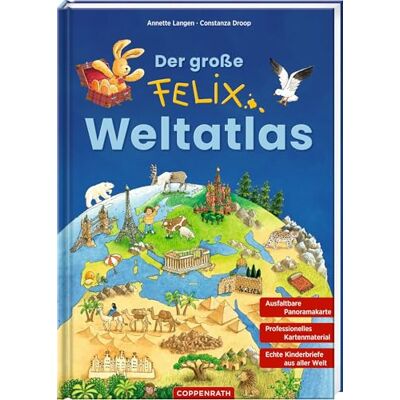 Langen, Annette Der große Felix-Weltatlas - Publicité Langen, Annette Der große Felix-Weltatlas - Publicité