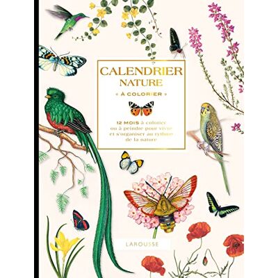Calendrier nature à colorier - Publicité Calendrier nature à colorier - Publicité