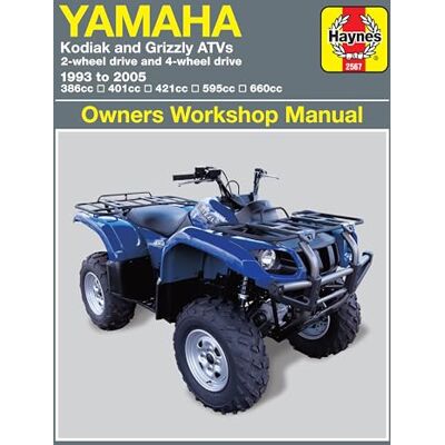 Haynes Yamaha Kodiak & Grizzly ATVs: 2-wheel drive and 4-wheel drive 1993 to 2005 - Publicité Haynes Yamaha Kodiak & Grizzly ATVs: 2-wheel drive and 4-wheel drive 1993 to 2005 - Publicité