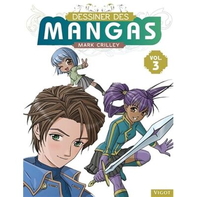 Crilley, Mark Dessiner des mangas volume 3 (3) - Publicité Crilley, Mark Dessiner des mangas volume 3 (3) - Publicité