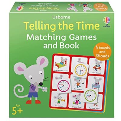 Usborne Telling the Time Matching Games and Book - Publicité Usborne Telling the Time Matching Games and Book - Publicité