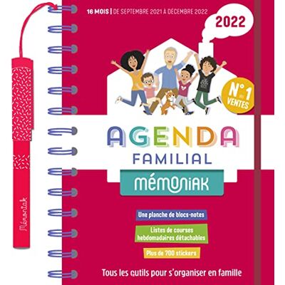 Editions 365 Agenda familial Mémoniak 2021-2022 - Publicité Editions 365 Agenda familial Mémoniak 2021-2022 - Publicité