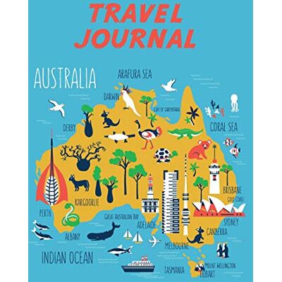 Journals, Pomegranate Travel Journal: Kid's Travel Journal. Map Of Australia. Simple, Fun Holiday Activity Diary And Scrapbook To Write, Draw And Stick-In. (Australia Map, Vacation Notebook, Adventure Log) - Publicité Journals, Pomegranate Travel Journal: Kid's Travel Journal. Map Of Australia. Simple, Fun Holiday Activity Diary And Scrapbook To Write, Draw And Stick-In. (Australia Map, Vacation Notebook, Adventure Log) - Publicité