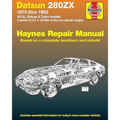 Haynes Datsun 280ZX 1979 thru 1983 - Publicité Haynes Datsun 280ZX 1979 thru 1983 - Publicité