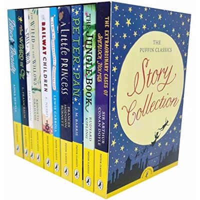 Various The Puffin Classics Story Collection 10 Books Set (The Extraordinary cases of Sherlock Holmes, jungle book, Peter Pan, A Little Princess, Alice's adventures Wonderland, More...) - Publicité Various The Puffin Classics Story Collection 10 Books Set (The Extraordinary cases of Sherlock Holmes, jungle book, Peter Pan, A Little Princess, Alice's adventures Wonderland, More...) - Publicité