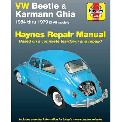 Haynes VW Beetle 1200 and Karmann Ghia 1954-1979 - Publicité Haynes VW Beetle 1200 and Karmann Ghia 1954-1979 - Publicité