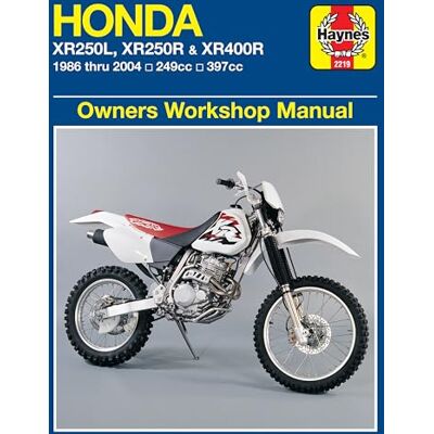 Haynes Honda XR250L, XR250R & XR400R 1986 Thru 2004 Owners Workshop Manual: 249CC, 397CC - Publicité Haynes Honda XR250L, XR250R & XR400R 1986 Thru 2004 Owners Workshop Manual: 249CC, 397CC - Publicité
