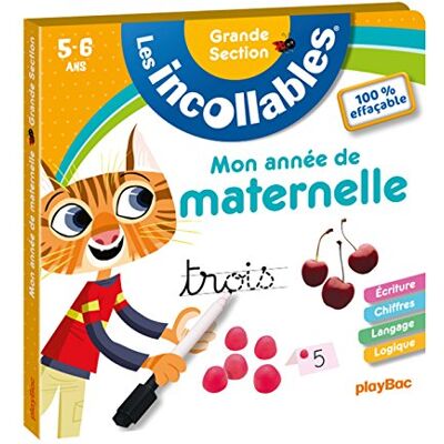 Play Bac Incollables Mon année de grande section 100% effaçable - Publicité Play Bac Incollables Mon année de grande section 100% effaçable - Publicité