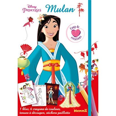 Collectif Disney Princesses Mulan Coup de coeur créations Kit mode avec coloriage et stickers Dès 5 ans - Publicité Collectif Disney Princesses Mulan Coup de coeur créations Kit mode avec coloriage et stickers Dès 5 ans - Publicité