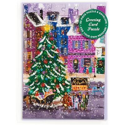 Galison Joy Laforme Christmas Square Greeting Card Puzzle - Publicité Galison Joy Laforme Christmas Square Greeting Card Puzzle - Publicité