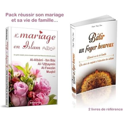 Collectif Pack 2 livres de référence : Le mariage en Islam (Un guide complet) Bâtir un foyer heureux : Réussir sa vie de famille Du choix du conjoint à l’éducation des enfants - Publicité Collectif Pack 2 livres de référence : Le mariage en Islam (Un guide complet) Bâtir un foyer heureux : Réussir sa vie de famille Du choix du conjoint à l’éducation des enfants - Publicité