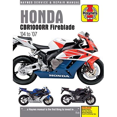 Haynes Honda Cbr1000rr Fireblade, '04-'07 Repair Manual: 04-07 - Publicité Haynes Honda Cbr1000rr Fireblade, '04-'07 Repair Manual: 04-07 - Publicité
