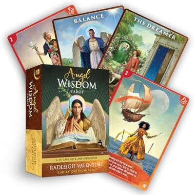 Valentine, Radleigh Angel Wisdom Tarot: A 78-Card Deck and Guidebook - Publicité Valentine, Radleigh Angel Wisdom Tarot: A 78-Card Deck and Guidebook - Publicité