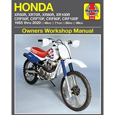 Haynes Honda Xr50/70/80/100r/crf50/70/80/100f 1985 Thru 2020 - Publicité Haynes Honda Xr50/70/80/100r/crf50/70/80/100f 1985 Thru 2020 - Publicité
