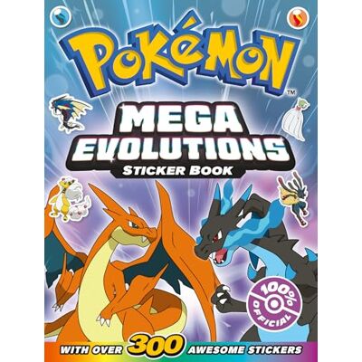 Pokémon Mega Evolutions Sticker Book - Publicité Pokémon Mega Evolutions Sticker Book - Publicité
