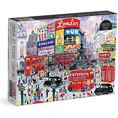 Galison London By Michael Storrings 1000 pc Puzzle (Michael Storrings London) - Publicité Galison London By Michael Storrings 1000 pc Puzzle (Michael Storrings London) - Publicité