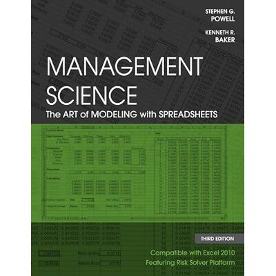 Powell, Stephen G. Management Science: The Art of Modeling with Spreadsheets - Publicité Powell, Stephen G. Management Science: The Art of Modeling with Spreadsheets - Publicité
