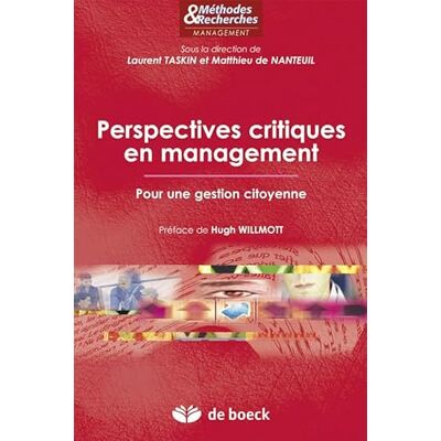 Collectif Perspectives critiques en management: Pour une gestion citoyenne - Publicité Collectif Perspectives critiques en management: Pour une gestion citoyenne - Publicité