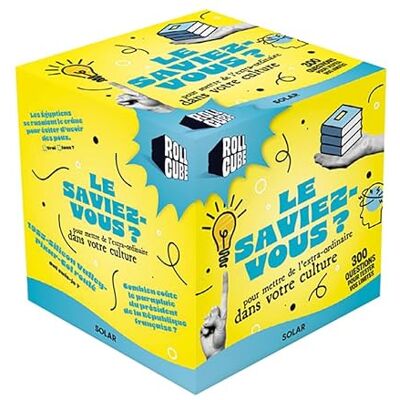SOLAR Rollcube Le saviez-Vous ? pour Mettre de l'extra-Ordinaire dans Votre Culture - Publicité SOLAR Rollcube Le saviez-Vous ? pour Mettre de l'extra-Ordinaire dans Votre Culture - Publicité