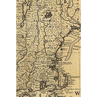 Press, Poetose New England Vintage Map Field Journal Notebook, Lined Pages, 100 pages/50 sheets, 4x6 - Publicité Press, Poetose New England Vintage Map Field Journal Notebook, Lined Pages, 100 pages/50 sheets, 4x6 - Publicité