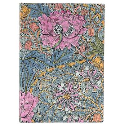 Paperblanks Flexi Agendas 18 Mois à Couverture Souple 2025, Morris Chèvrefeuille Rose, Midi, Horizontal, Fermeture Élastique - Publicité Paperblanks Flexi Agendas 18 Mois à Couverture Souple 2025, Morris Chèvrefeuille Rose, Midi, Horizontal, Fermeture Élastique - Publicité