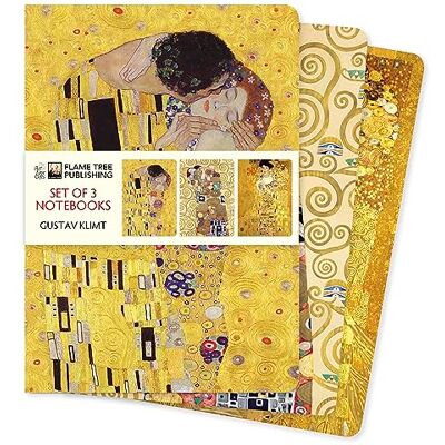 Gustav Klimt Set of Standard Notebooks - Publicité Gustav Klimt Set of Standard Notebooks - Publicité