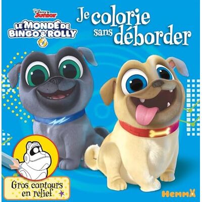 Collectif Disney Bingo et Rolly Je colorie sans déborder Livre de coloriage avec contours en relief Dès 3 ans - Publicité Collectif Disney Bingo et Rolly Je colorie sans déborder Livre de coloriage avec contours en relief Dès 3 ans - Publicité