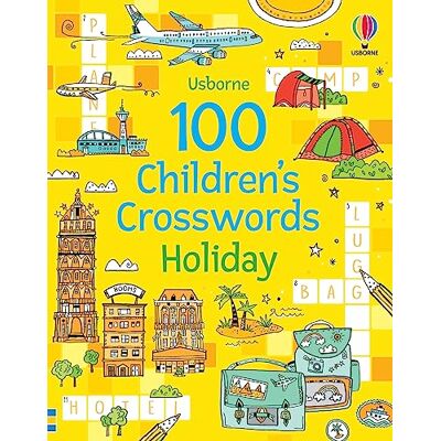 Usborne 100 Children's Crosswords Holiday - Publicité Usborne 100 Children's Crosswords Holiday - Publicité